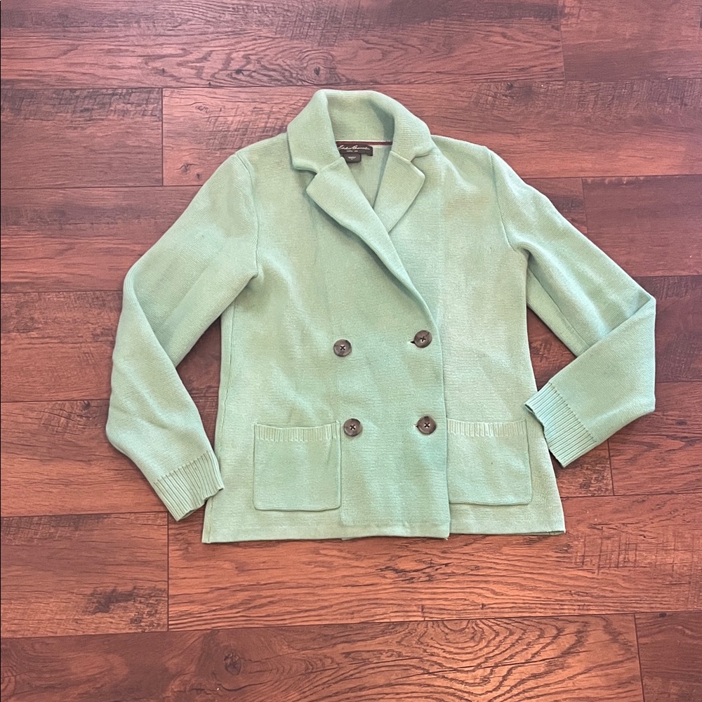 Eddie Bauer Green Pea Coat